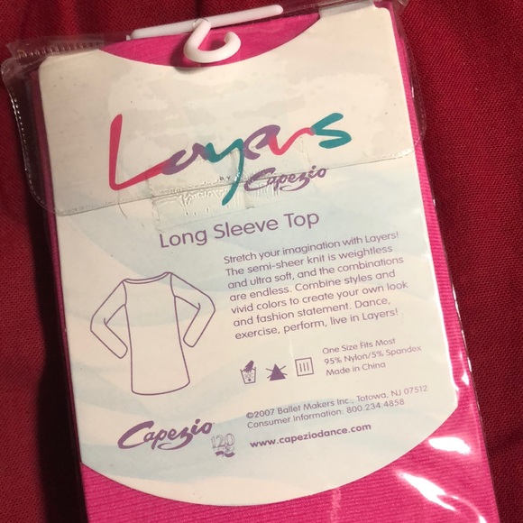 Pink stretch dance top - Picture 2 of 3